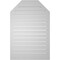 Ekena Millwork Octagonal Top Surface Mount PVC Gable Vent w/ 2"W x 2"P Brickmould Sill Frame, 28"W x 42"H GVPOT28X4203SF - alternate 4